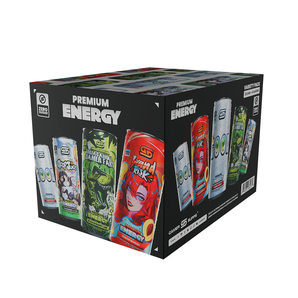 Gg Sugar Free Premium Energy - Variety Pack (12 Cans)