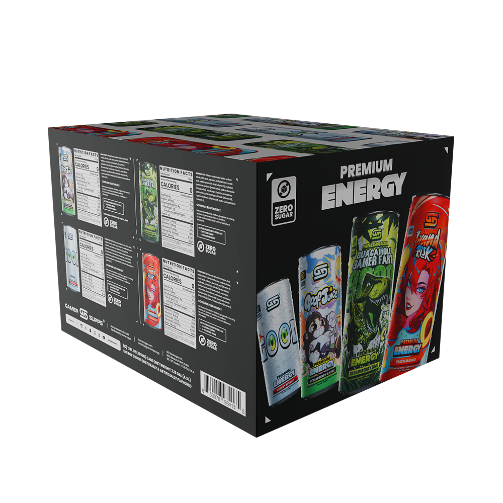 Gg Sugar Free Premium Energy - Variety Pack (12 Cans) - Image 2