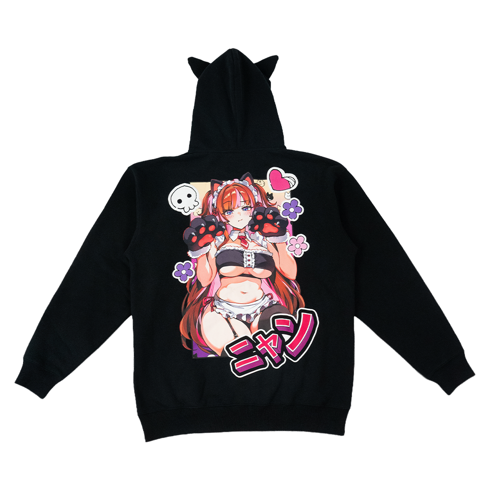 Nyan Service: Cat Ear Zip Hoodie - Image 2