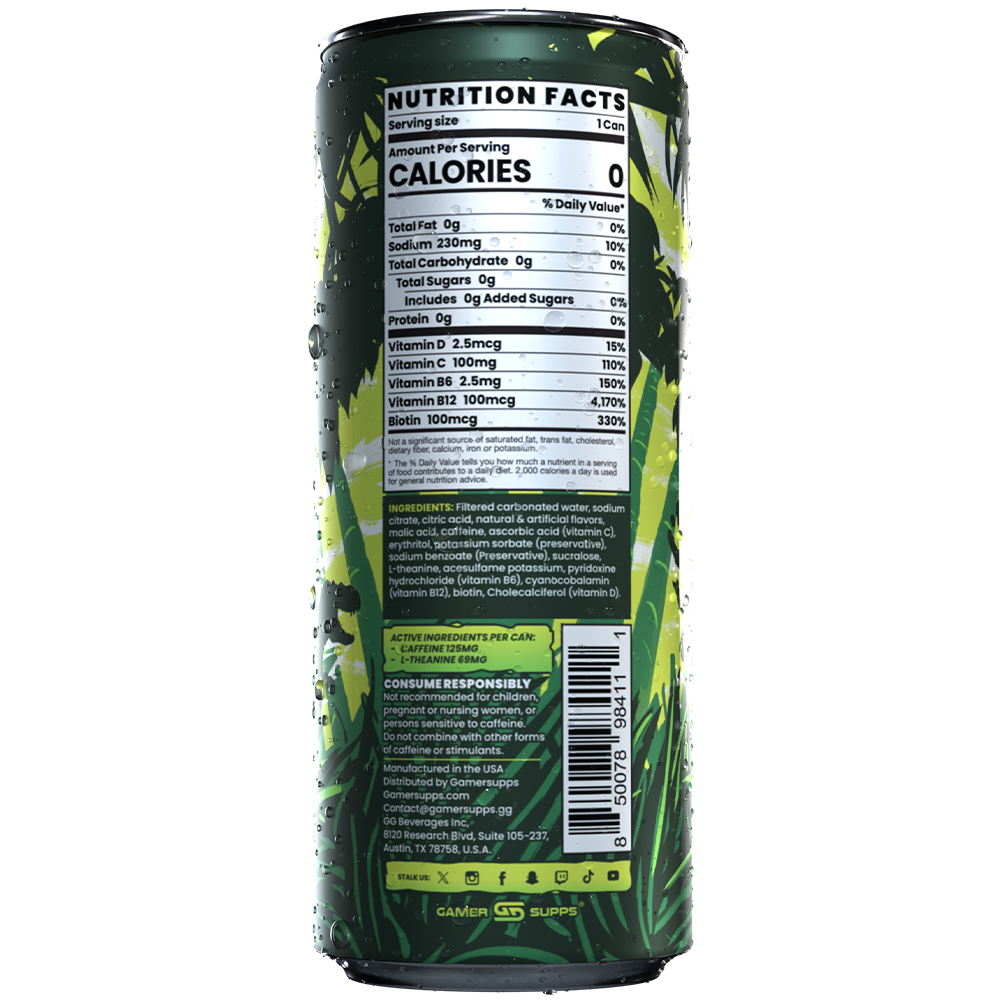 Gg Sugar Free Premium Energy - Variety Pack (12 Cans) - Image 8