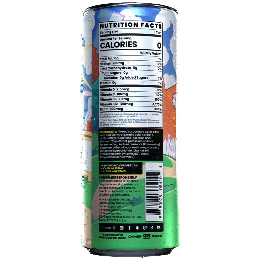 Gg Sugar Free Premium Energy - Variety Pack (12 Cans) - Image 7