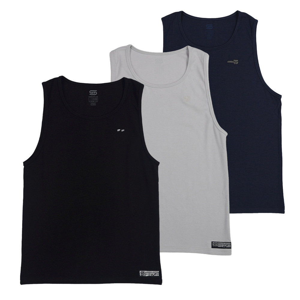 Aloisnl: Push Tank Tops (3 Pack)