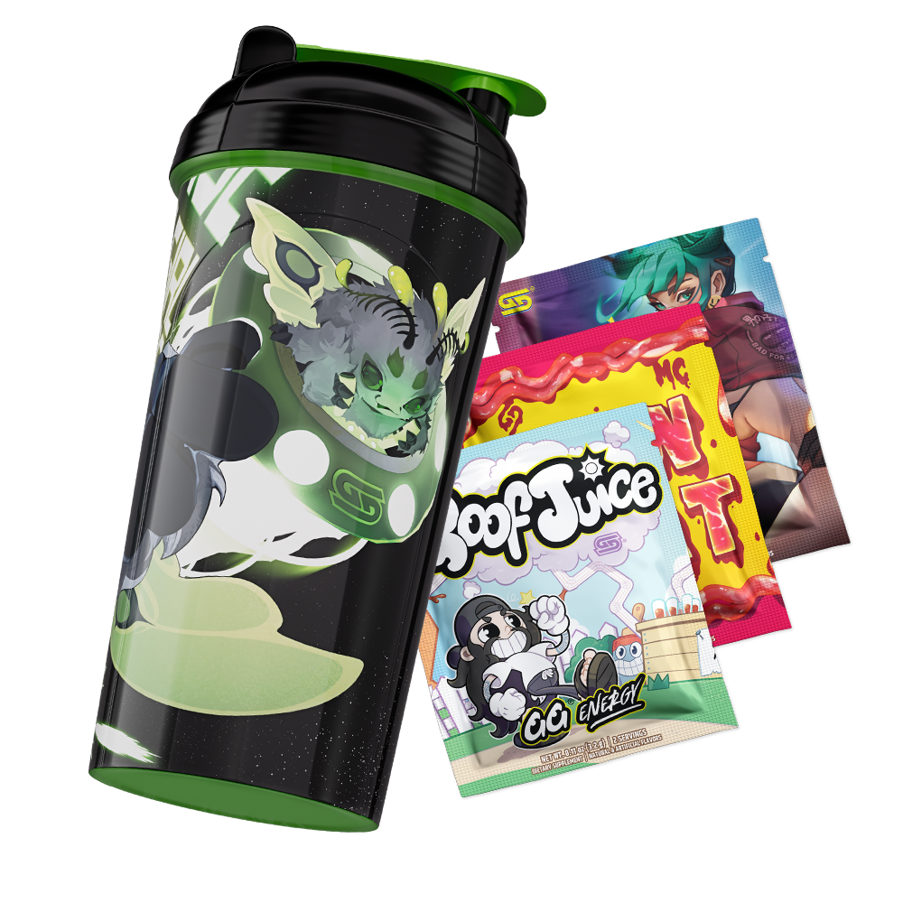 Waifu Cups X Space Invader Juniper: All Over Print Shaker - Image 3