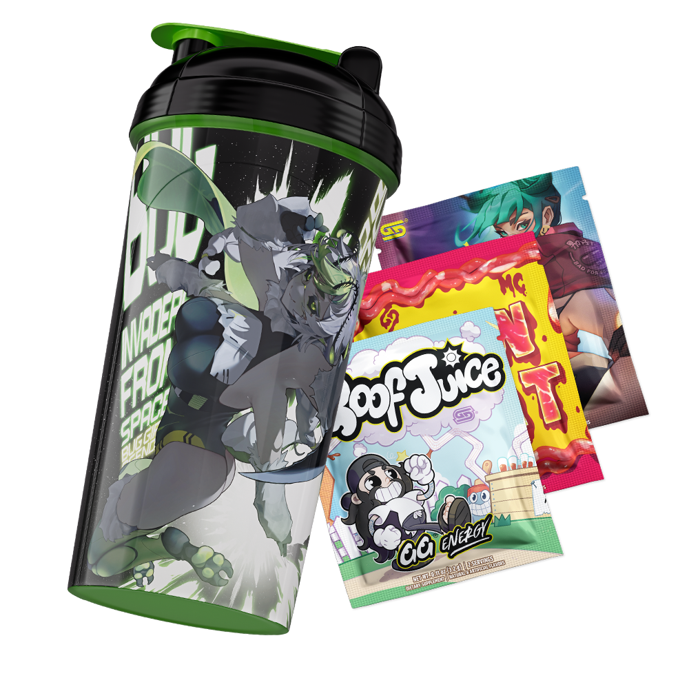 Waifu Cups X Space Invader Juniper: All Over Print Shaker