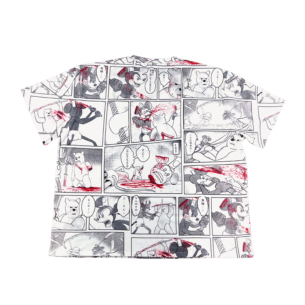Manga Shirt : Pooh Vs. Steamboat Willie - Image 2