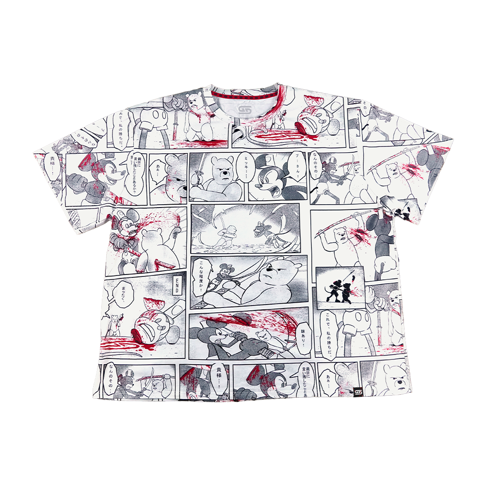 Manga Shirt : Pooh Vs. Steamboat Willie