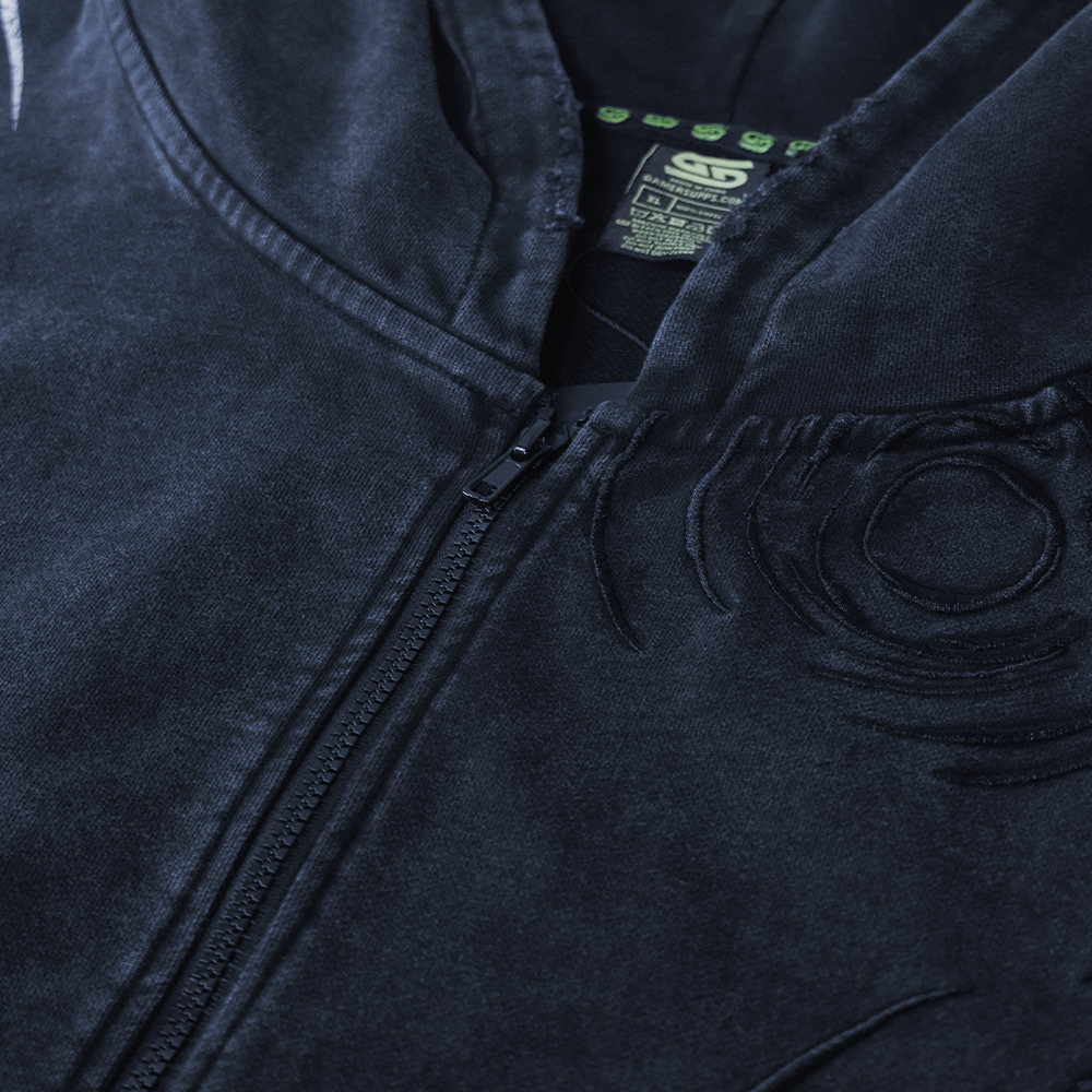 Holy Sheet: Boo! Distressed Zip-Up Hoodie - Image 3