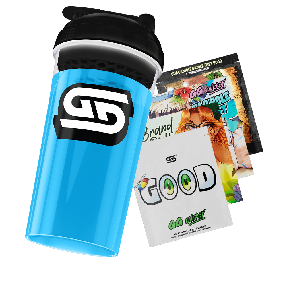24Oz Gamer Supps Shaker Clear - 6