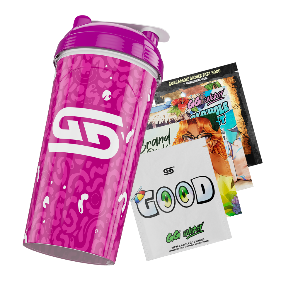 24Oz All Over Print Shaker - Purple Amoeba